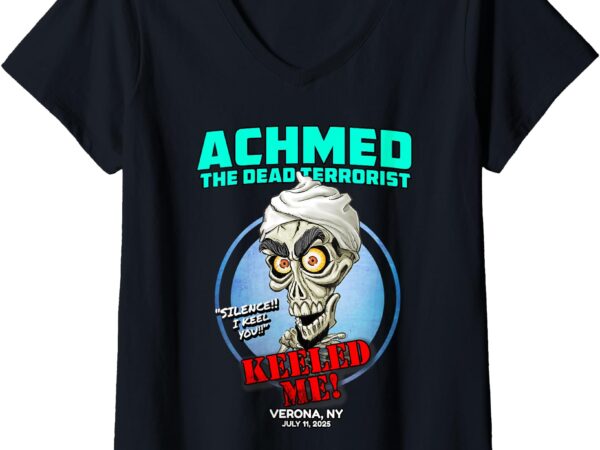 Womens achmed the dead terrorist verona, ny (2025) v-neck t-shirt