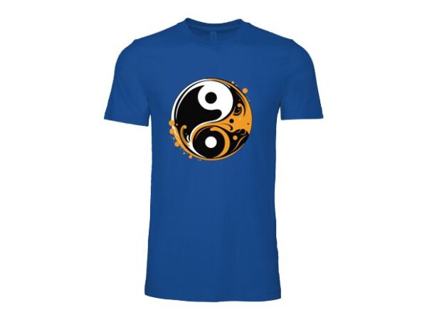 Yin and yang t shirt design template