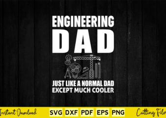 Engineering Dad Just Like A Normal Dad Except Much Cooler Svg Engineering