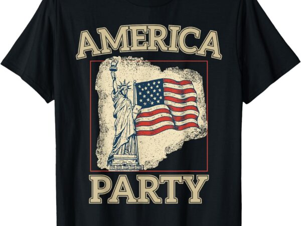 Cool america party american flag liberty t-shirt