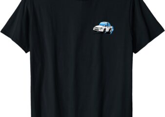 cute cartoon vintage racecar import illustration design T-Shirt