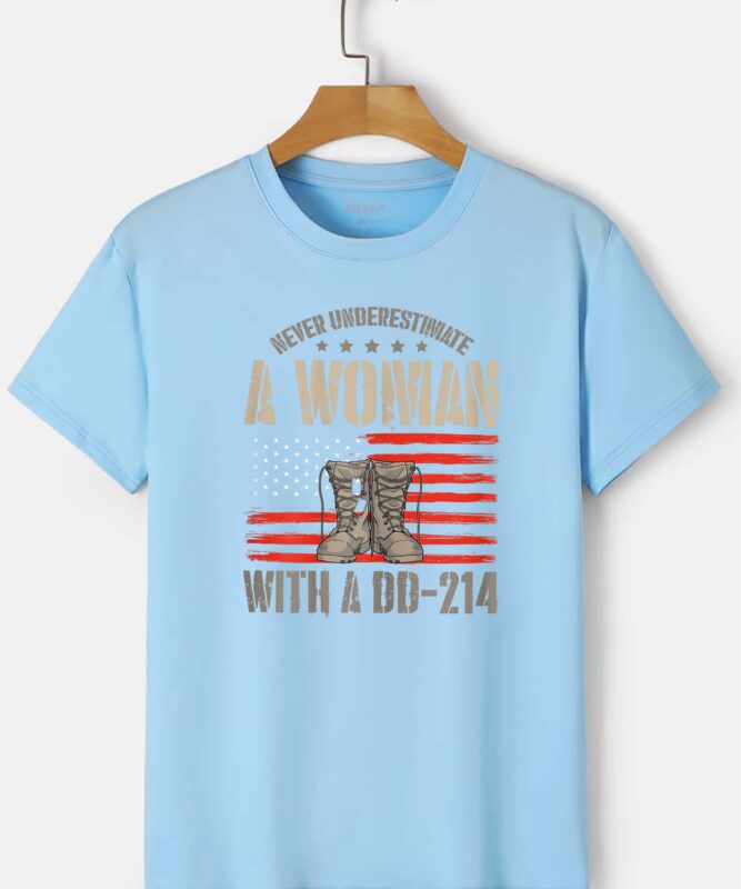 Veteran’s Day A Woman With A Dd-214 Female Veteran T-Shirt