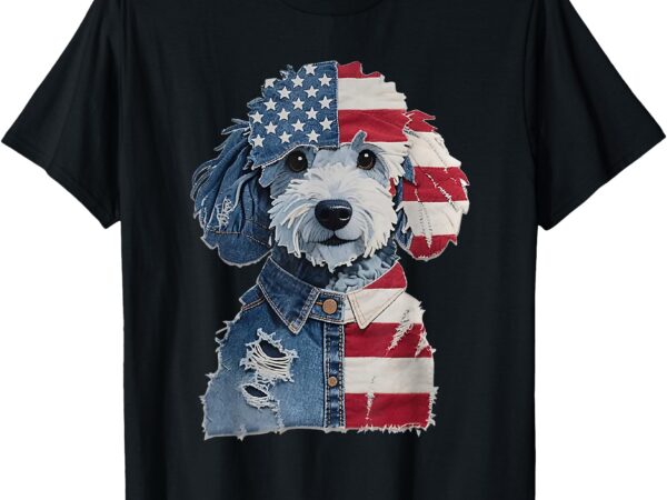 Men’s independence day dog pattern art t-shirt