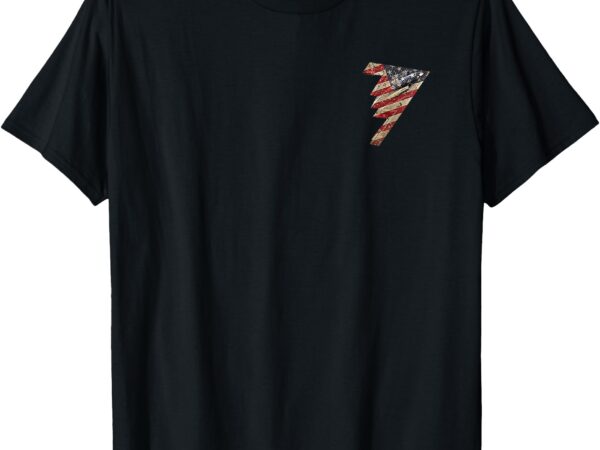 With american flag (2 side) t-shirt