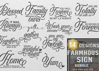 Farmhouse Svg Bundle, Farmhouse Sign Svg, Family Svg, Home Svg, Home Sign Svg, Family Sign Svg, Family Quotes Svg, Home Quotes Svg Files