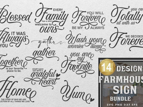 Farmhouse svg bundle, farmhouse sign svg, family svg, home svg, home sign svg, family sign svg, family quotes svg, home quotes svg files t shirt graphic design