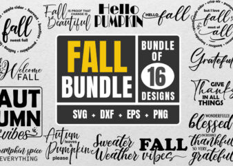 Fall Bundle SVG, Fall Pumpkin SVG Bundle, Fall Decor Signs Bundle, Fall SVG Cut File Bundle, Autumn Svg Bundle, Thanksgiving Svg, Pumpkin