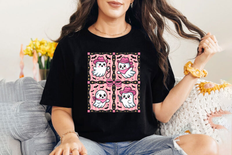 Adorable Halloween and Fall Ghost, Skeleton, and Dragon T-shirt Designs – Spooky, Cute, and Fun Halloween Themes with Pumpkins, Ghosts, and