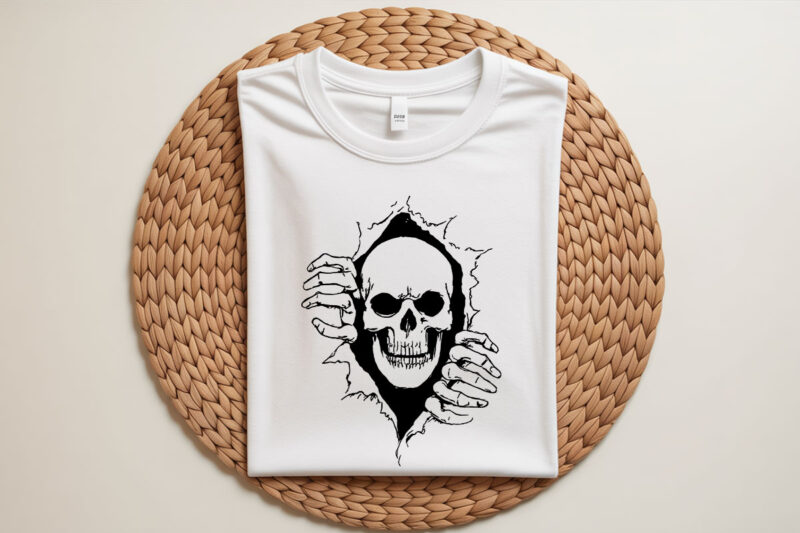 14 Man Skull Svg, Skull Svg Bundle, Peeking Halloween Skull vector t-shirt, Skeleton Svg.