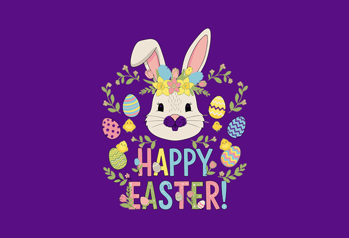 Easter Bunny T-Shirt Design