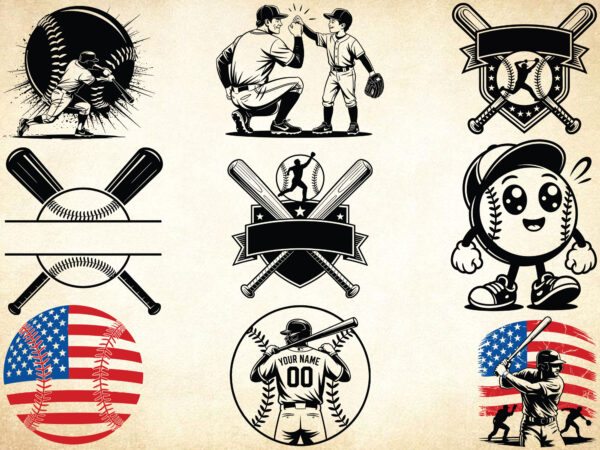 Baseball ball svg bundle, baseball personalized name svg, baseball clipart, 4th of july svg t shirt template