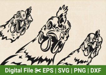 Chicken Svg Bundle, Farm Life, Peeking Funny rooster For cricut, Rooster head face SVG, Farm Life Clipart,