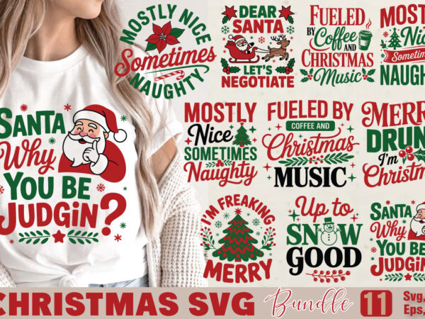 Christmas t-shirt bundle christmas svg bundle