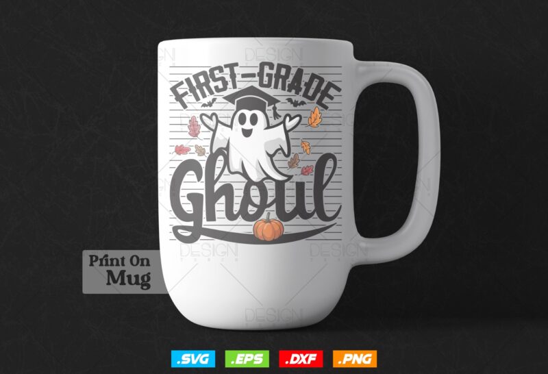 First Grade Student Png, Graduation Gift, Fall Education Clipart, Graduation 2026 Svg, Halloween Fall Ghostshirt, Svg Files For Cricut