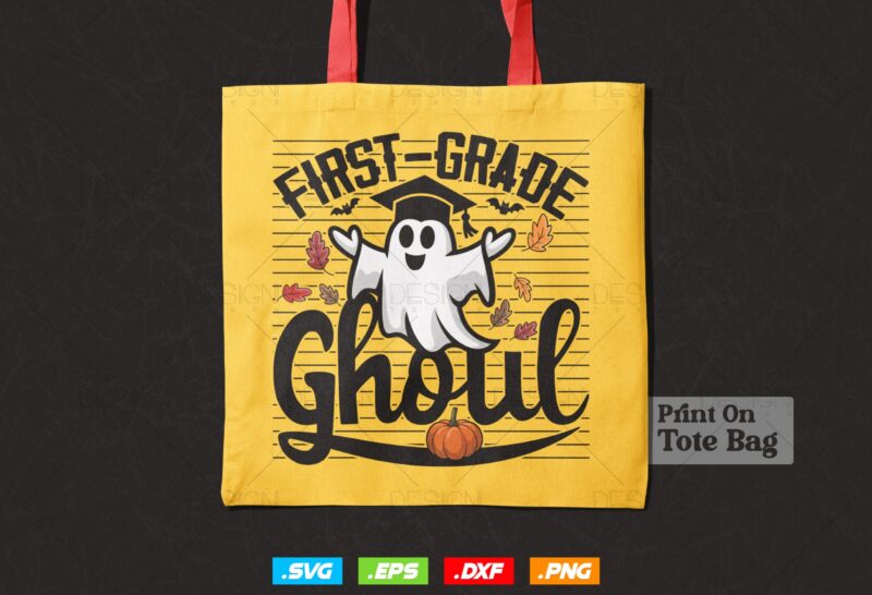 First Grade Student Png, Graduation Gift, Fall Education Clipart, Graduation 2026 Svg, Halloween Fall Ghostshirt, Svg Files For Cricut