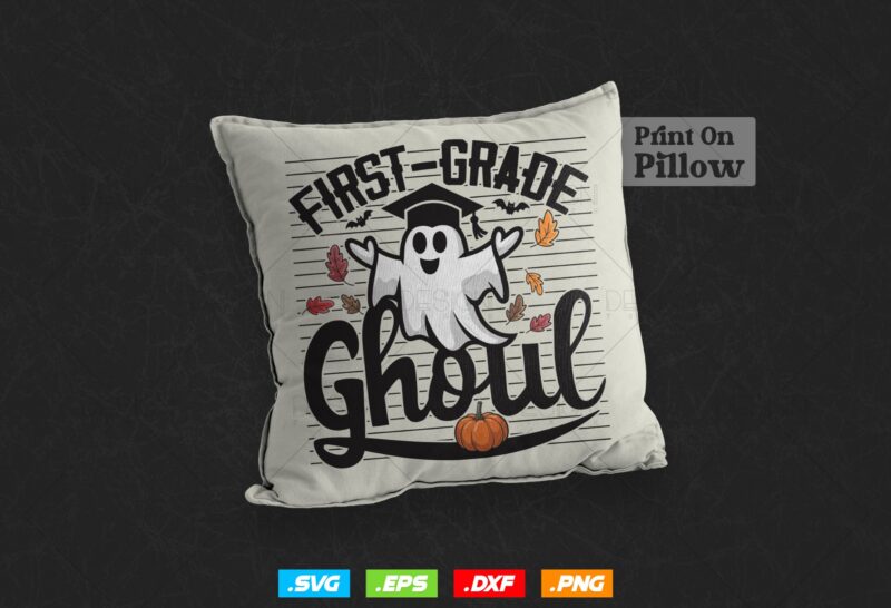 First Grade Student Png, Graduation Gift, Fall Education Clipart, Graduation 2026 Svg, Halloween Fall Ghostshirt, Svg Files For Cricut