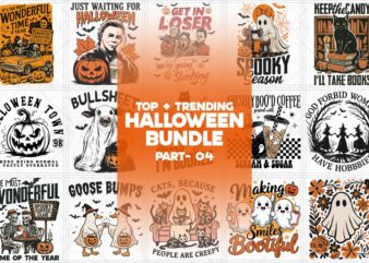 15 Halloween Png Bundle Commercial Use, Halloween Svg Bundle, Fall Shirt Png Bundle, Autumn Png Bundle, Halloween Clipart, Digital Download