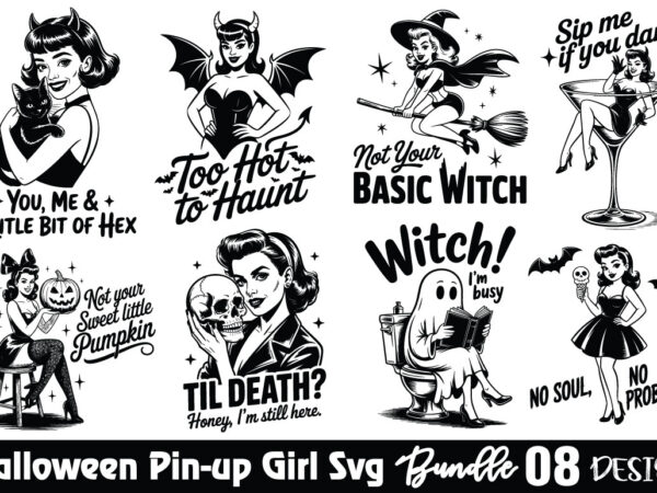 Halloween pin-up girl t-shirt bundle halloween pin-up girl svg bundle Halloween pin-up girl t-shirt bundle halloween pin-up girl svg bundle