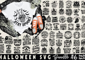 Halloween T-shirt Bundle Halloween Svg Bundle