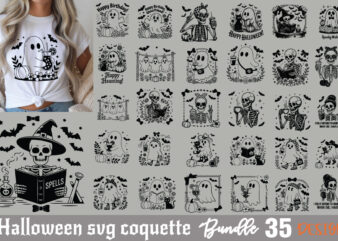 Halloween T-shirt bundle coquette frame Halloween svg bundle coquette frame
