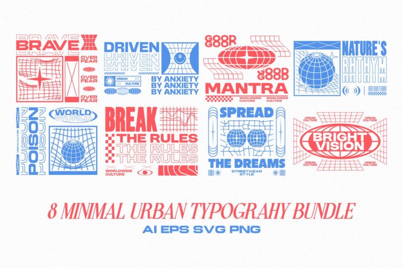 300+ Urban Streetwear t-shirt designs bundle, Minimal urban typography graphic set, urban graphics tee collection
