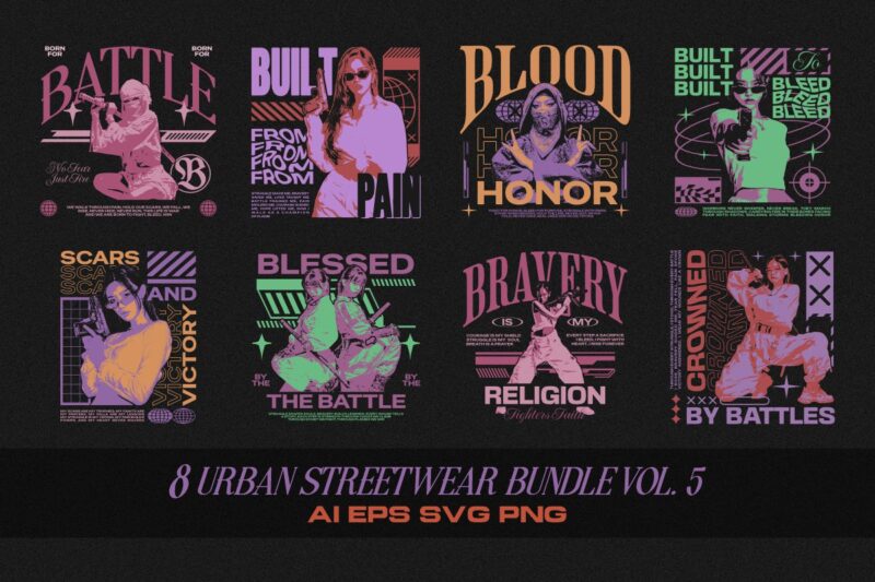 300+ Urban Streetwear t-shirt designs bundle, Minimal urban typography graphic set, urban graphics tee collection