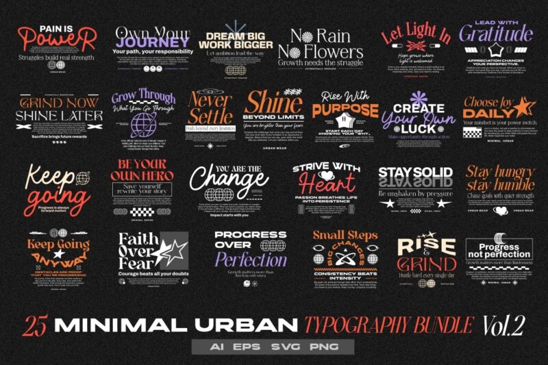 300+ Urban Streetwear t-shirt designs bundle, Minimal urban typography graphic set, urban graphics tee collection