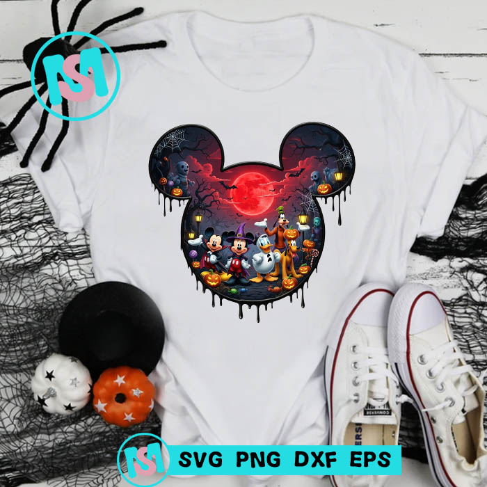 Mickey Mouse Friend Halloween Png, Halloween Png, Donald Duck Png, Mickey Mine Png