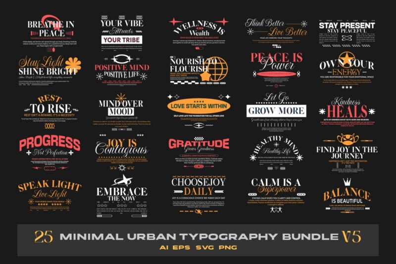 300+ Urban Streetwear t-shirt designs bundle, Minimal urban typography graphic set, urban graphics tee collection