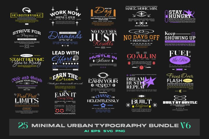 300+ Urban Streetwear t-shirt designs bundle, Minimal urban typography graphic set, urban graphics tee collection