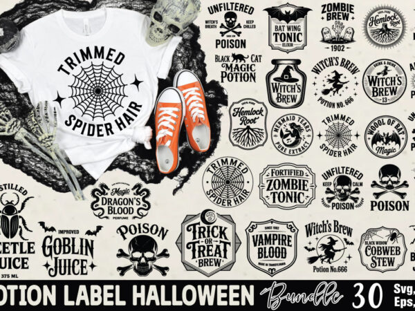 Potion label halloween t shirt illustration Potion label halloween t shirt illustration