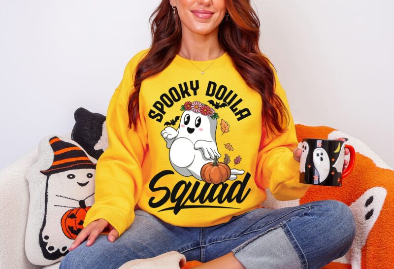 Spooky Doula Squad Png, Doula Halloween Tshirt, Midwife Gift, Fall Doula Shirt, Ghost Pregnancy Announcement, Fall Pregnant Png, Digital