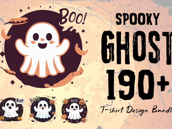 Spooky ghost massive halloween collection 190 illustrations are perfect for pod t shirt template vector Spooky ghost massive halloween collection 190 illustrations are perfect for pod t shirt template vector