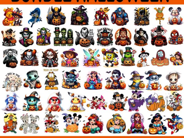 Halloween mega bundle png, horror film designs, retro halloween png bundle, fall png bundle, spooky vibes png, trick or treat, cartoon