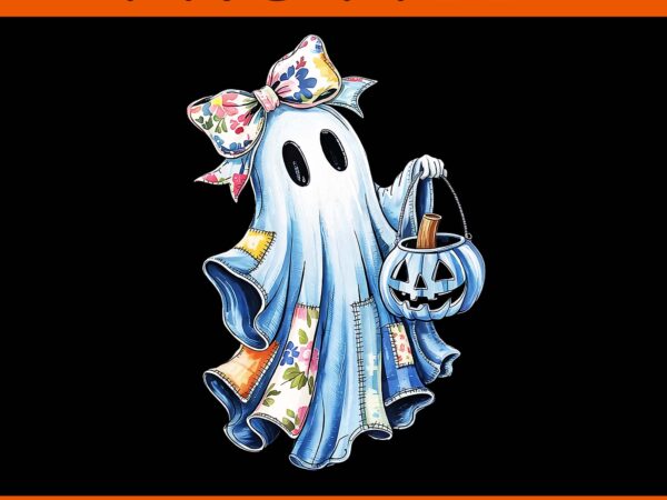 Blue denim ghost boo halloween png, blue denim ghost png t shirt template