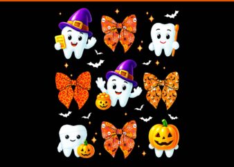 Dental Dentist Teeth Ghost Witch Halloween PNG