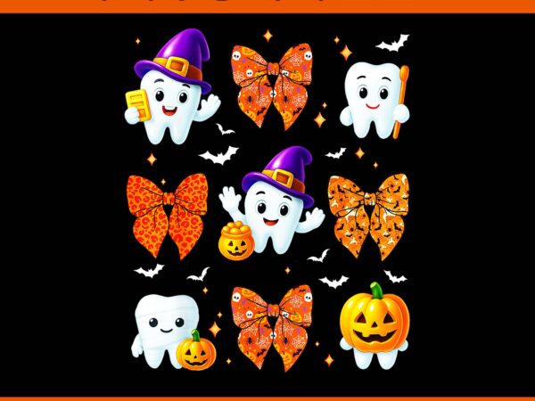 Dental dentist teeth ghost witch halloween png t shirt vector illustration