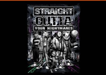 Straight Outta Nightmare PNG