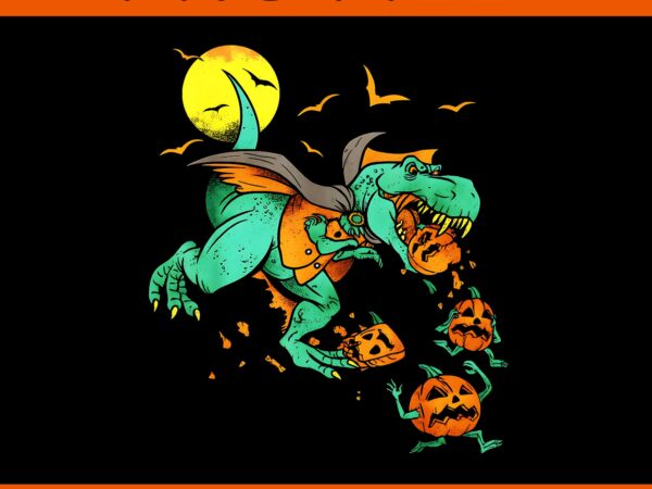 Dinosaur t-rex boo halloween png t shirt vector illustration