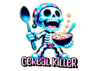 Cereal Killer Breakfast Cereal Halloween PNG, Cereal Killer Halloween PNG