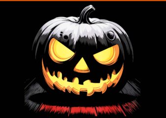 Jack O Lantern Face Scary Pumpkin Halloween PNG