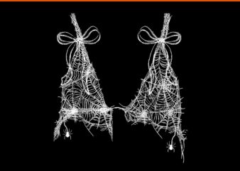 Spooky Spider Bra Halloween PNG