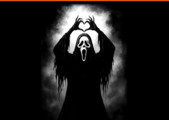 Scary Face Horror Creepy Ghost Heart Hands Halloween Spooky PNG