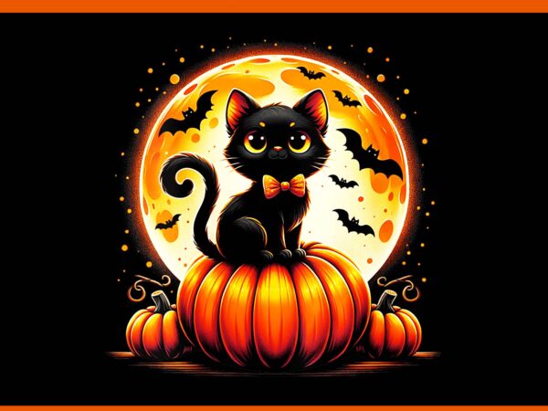 Pumpkin cat spooky season halloween png t shirt illustration
