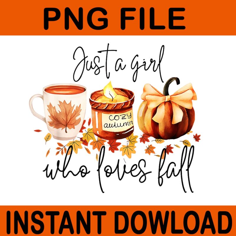 Just A Girl Who Loves Fall PNG, I Ghost People All Year Round Halloween Ghost Coffee PNG