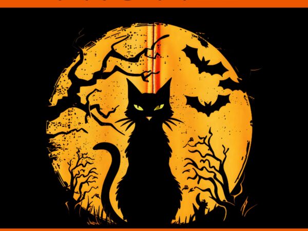 Vintage scary christmas cat costume retro cat moon png t shirt vector art