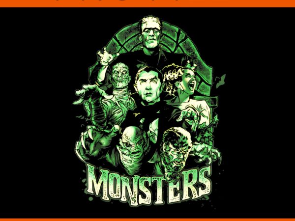 Monster mash frankenstein horror movies png t shirt designs for sale