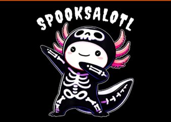 Axolotl Halloween PNG, Spooksalotl Halloween PNG
