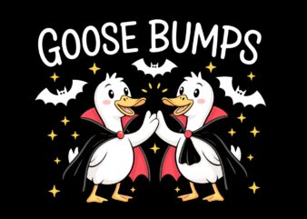 Goosebumps Vampire Halloween PNG, Goose Lover Trick Or Treat Halloween PNG