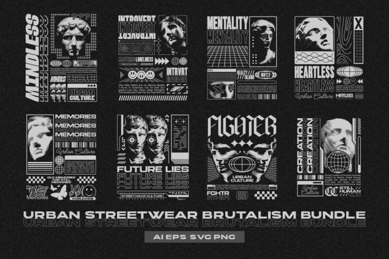 300+ Urban Streetwear t-shirt designs bundle, Minimal urban typography graphic set, urban graphics tee collection